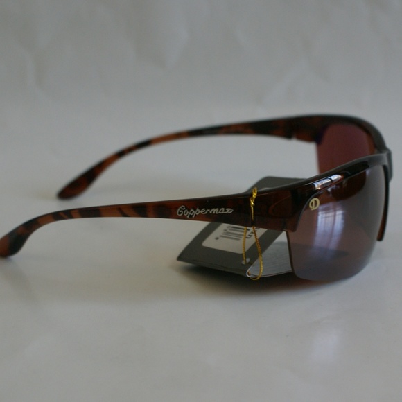 NWT Sportsman semi-rimless wrap around blade Coppermax lens tech sunglasses - Picture 2 of 7